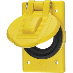 Hubbell Wiring Device-Kellems - Weatherproof Box Covers Cover Shape: Round Number of Holes in Outlet: 1 - Benchmark Tooling