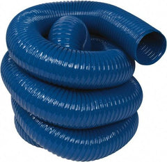 Hi-Tech Duravent - 5" ID, 25' Long, PVC Blower & Duct Hose - Blue, 6-3/4" Bend Radius, 14 In/Hg, 10 Max psi, -20 to 180°F, Abrasion and Chemical Resistant - Benchmark Tooling