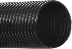 Hi-Tech Duravent - 4" ID, 50' Long, Polyethylene Blower & Duct Hose - Black, 5-3/4" Bend Radius, 3 In/Hg, 5 Max psi, -30 to 160°F, UV Resistant - Benchmark Tooling