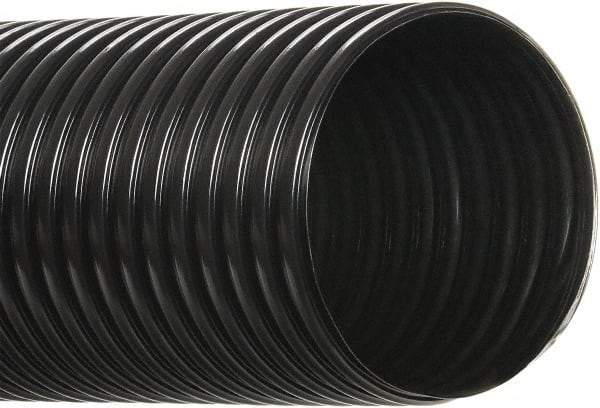 Hi-Tech Duravent - 2-1/2" ID, 25' Long, Polyethylene Blower & Duct Hose - Black, 4" Bend Radius, 5 In/Hg, 11 Max psi, -30 to 160°F, UV Resistant - Benchmark Tooling