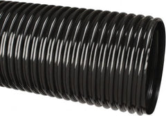 Hi-Tech Duravent - 4" ID, 25' Long, Polyethylene Blower & Duct Hose - Black, 5-3/4" Bend Radius, 3 In/Hg, 5 Max psi, -30 to 160°F, UV Resistant - Benchmark Tooling