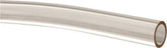 Made in USA - 3/8" ID x 1/2" OD, 1/16" Wall Thickness, Cut to Length (50' Standard Length) Plastic Tube - Clear, 26 Max psi, 63 Hardness - Benchmark Tooling