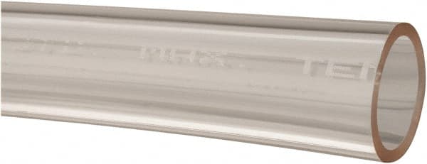 Made in USA - 1/2" ID x 5/8" OD, 1/16" Wall Thickness, Cut to Length (50' Standard Length) Plastic Tube - Clear, 20 Max psi, 63 Hardness - Benchmark Tooling