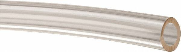 Made in USA - 1/4" ID x 3/8" OD, 1/16" Wall Thickness, Cut to Length (50' Standard Length) Plastic Tube - Clear, 25 Max psi, 40 Hardness - Benchmark Tooling