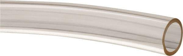 Made in USA - 1/2" ID x 5/8" OD, 1/16" Wall Thickness, Cut to Length (50' Standard Length) Plastic Tube - Clear, 14 Max psi, 40 Hardness - Benchmark Tooling