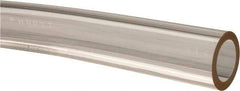 Made in USA - 5/8" ID x 7/8" OD, 1/8" Wall Thickness, Cut to Length (50' Standard Length) Plastic Tube - Clear, 21 Max psi, 40 Hardness - Benchmark Tooling