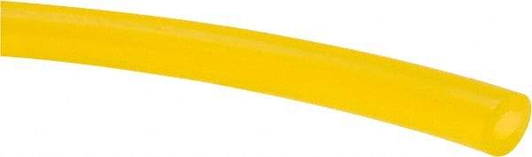 Made in USA - 1/8" ID x 1/4" OD, 1/16" Wall Thickness, Cut to Length (50' Standard Length) Tygon Tube - Yellow, 50 Max psi, 57 Hardness - Benchmark Tooling