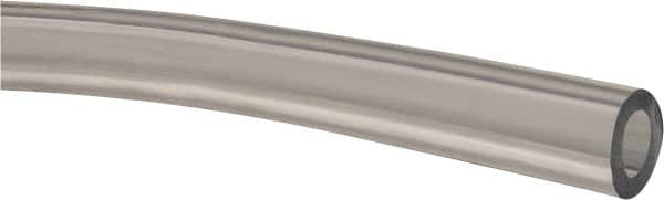 Made in USA - 3/8" ID x 5/8" OD, 1/8" Wall Thickness, Cut to Length (50' Standard Length) Plastic Tube - Clear, 14 Max psi, 63 Hardness - Benchmark Tooling