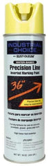 Rust-Oleum - 17 fl oz Yellow Marking Paint - 600' to 700' Coverage at 1" Wide, Water-Based Formula - Benchmark Tooling
