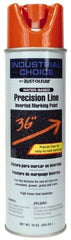Rust-Oleum - 17 fl oz Orange Marking Paint - 600' to 700' Coverage at 1" Wide, Water-Based Formula - Benchmark Tooling