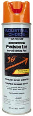 Rust-Oleum - 17 fl oz Orange Marking Paint - 600' to 700' Coverage at 1" Wide, Water-Based Formula - Benchmark Tooling