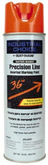 Rust-Oleum - 17 fl oz Orange Marking Paint - 600' to 700' Coverage at 1" Wide, Water-Based Formula - Benchmark Tooling