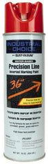Rust-Oleum - 17 fl oz Red Marking Paint - 600' to 700' Coverage at 1" Wide, Water-Based Formula - Benchmark Tooling