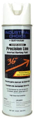 Rust-Oleum - 17 fl oz White Marking Paint - 600' to 700' Coverage at 1" Wide, Water-Based Formula - Benchmark Tooling