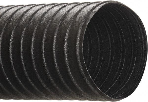 Hi-Tech Duravent - 5" ID, 25' Long, Steel Blower & Duct Hose - Black, 6.9" Bend Radius, 17 In/Hg, 26 Max psi, -40 to 250°F, Chemical and Abrasion Resistant - Benchmark Tooling