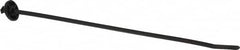 Thomas & Betts - 9.6" Long Black Nylon Standard Cable Tie - 65 Lb Tensile Strength, 1.65mm Thick, 1-3/4" Max Bundle Diam - Benchmark Tooling