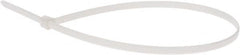 Thomas & Betts - 14.2" Long White Nylon Standard Cable Tie - 50 Lb Tensile Strength, 1.33mm Thick, 1" Max Bundle Diam - Benchmark Tooling