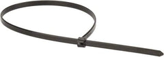 Thomas & Betts - 14.2" Long Black Polypropylene Standard Cable Tie - 30 Lb Tensile Strength, 1.19mm Thick, 2" Max Bundle Diam - Benchmark Tooling