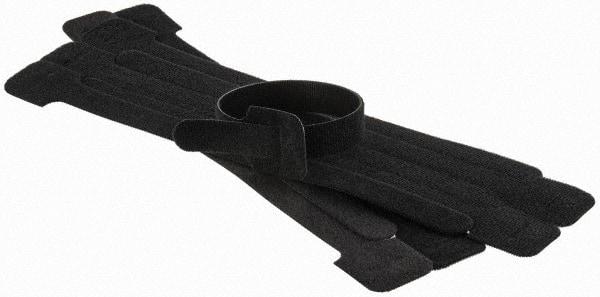 Thomas & Betts - 13" Long Black Nylon & Polyethylene Hook & Loop Strap - 50 Lb Tensile Strength, 1/16" Thick, 88.9mm Max Bundle Diam - Benchmark Tooling