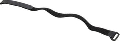Thomas & Betts - 18" Long Black Nylon Hook & Loop Strap - 50 Lb Tensile Strength, 1/16" Thick, 127mm Max Bundle Diam - Benchmark Tooling