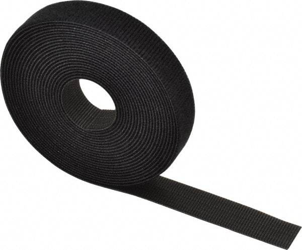 Thomas & Betts - 180" Long Black Nylon & Polyethylene Hook & Loop Strap - 50 Lb Tensile Strength, 1/16" Thick - Benchmark Tooling