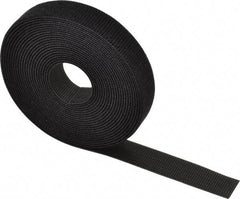 Thomas & Betts - 180" Long Black Nylon & Polyethylene Hook & Loop Strap - 50 Lb Tensile Strength, 1/16" Thick - Benchmark Tooling