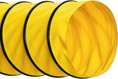 Hi-Tech Duravent - 16" ID, 25' Long, Polyester Blower & Duct Hose - Yellow, 8" Bend Radius, 4.1 In/Hg, 9.7 Max psi, -40 to 250°F - Benchmark Tooling