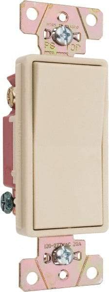 Pass & Seymour - 3 Pole, 120 to 277 VAC, 20 Amp, Specification Grade, Rocker, Wall and Dimmer Light Switch - 1.3 Inch Wide x 4.2 Inch High - Benchmark Tooling