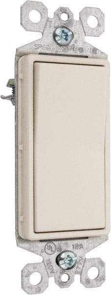 Pass & Seymour - 1 Pole, 120 to 277 VAC, 15 Amp, Specification Grade, Rocker, Wall and Dimmer Light Switch - 1.43 Inch Wide x 4.19 Inch High - Benchmark Tooling