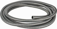 Federal Hose - 7/8" ID, -60 to 400°F, Galvanized Steel Unlined Flexible Metal Duct Hose - 4.1" Bend Radius, 25' Long - Benchmark Tooling