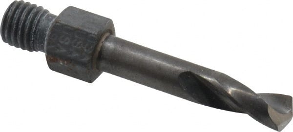 Hertel - 0.191" Drill Bit, Screw Machine, High Speed Steel, Threaded Shank Drill Bit - Benchmark Tooling