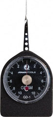 Jonard Tools - 0.02 Lb. Capacity, Mechanical Tension and Compression Force Gage - 0.25 gf Resolution, Aluminum Housing - Benchmark Tooling