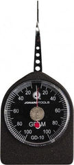 Jonard Tools - 0.05 Lb. Capacity, Mechanical Tension and Compression Force Gage - 2 gf Resolution, Aluminum Housing - Benchmark Tooling