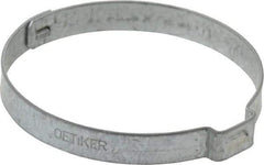 Oetiker - 48.4 to 51.5mm, Zinc-Plated 1-Ear Clamp - 2" Noml Size, 10mm Inner Width, 7mm Wide x 0.75mm Thick, Carbon Steel - Benchmark Tooling