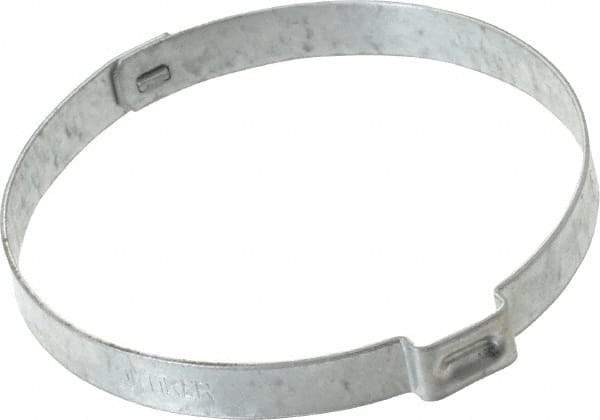 Oetiker - 57.4 to 60.5mm, Zinc-Plated 1-Ear Clamp - 2-3/8" Noml Size, 10mm Inner Width, 7mm Wide x 0.75mm Thick, Carbon Steel - Benchmark Tooling