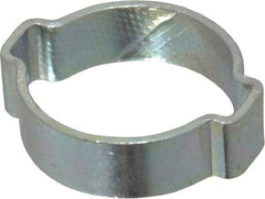 Oetiker - 22.5 to 27mm, Zinc-Plated 2-Ear Clamp - 1" Noml Size, 7.07mm Inner Width, 10mm Wide x 1.5mm Thick, Carbon Steel - Benchmark Tooling