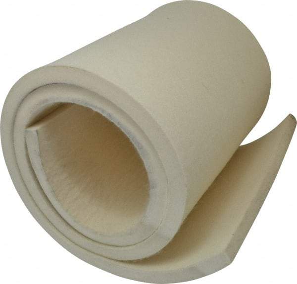 Made in USA - 5/8 Inch Thick x 60 Inch Wide x 12 Inch Long, Pressed Wool Felt Sheet - 10 Lbs/Square Yd., White, 500 psi - Benchmark Tooling