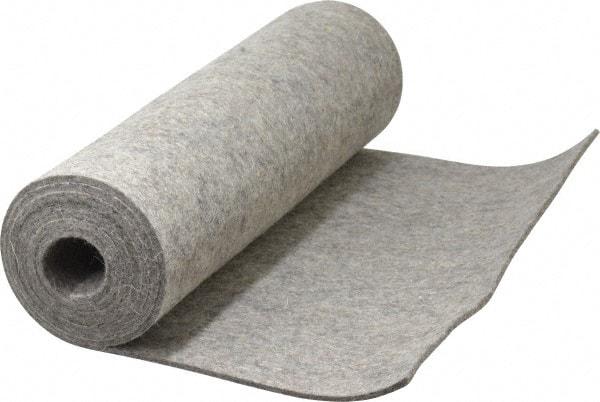 Made in USA - 1/8 Inch Thick x 60 Inch Wide x 12 Inch Long, Pressed Wool Felt Sheet - 2 Lbs/Square Yd., Gray, 400 psi - Benchmark Tooling