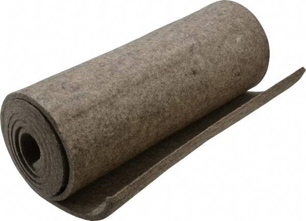 Made in USA - 1/4 Inch Thick x 60 Inch Wide x 12 Inch Long, Pressed Wool Felt Sheet - 4 Lbs/Square Yd., Gray, 400 psi - Benchmark Tooling