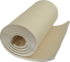 Made in USA - 1/2 Inch Thick x 66 Inch Wide x 12 Inch Long, Pressed Wool Felt Sheet - 6 Lbs/Square Yd., White, 400 psi - Benchmark Tooling