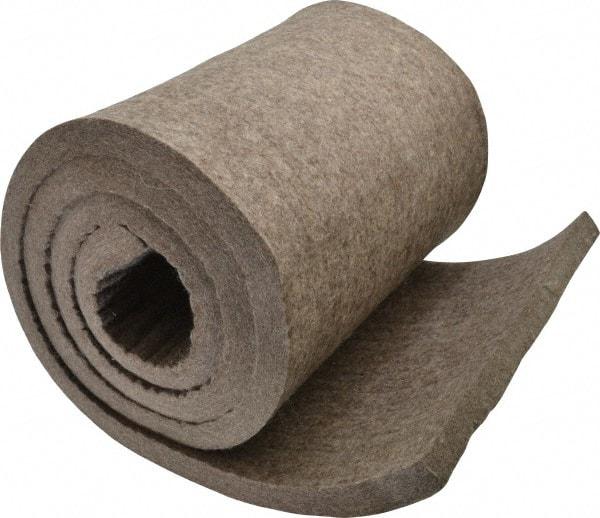 Made in USA - 3/4 Inch Thick x 72 Inch Wide x 12 Inch Long, Pressed Wool Felt Sheet - 9.2 Lbs/Square Yd., Gray, 250 psi - Benchmark Tooling