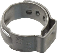 Oetiker - Stepless Ear Clamp - 1/2" Noml Size, 8mm Inner Width, 7mm Wide x 0.6mm Thick, Stainless Steel - Benchmark Tooling