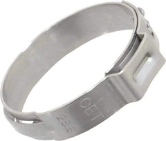 Oetiker - Stepless Ear Clamp - 1-1/8" Noml Size, 10mm Inner Width, 7mm Wide x 0.6mm Thick, Stainless Steel - Benchmark Tooling