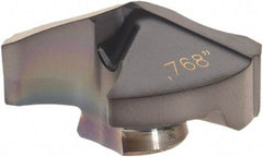 Ingersoll Cutting Tools - Series Y, 19.5mm Diam Grade IN2005 140° Replaceable Drill Tip - Carbide, TiAlN Finish, 19 Seat Size - Benchmark Tooling