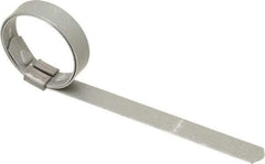 IDEAL TRIDON - 1" ID Galvanized Steel Preformed J-Type Clamp - 3/8" Wide, 0.025" Thick - Benchmark Tooling