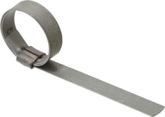 IDEAL TRIDON - 1-1/4" ID Galvanized Steel Preformed J-Type Clamp - 1/2" Wide, 0.03" Thick - Benchmark Tooling