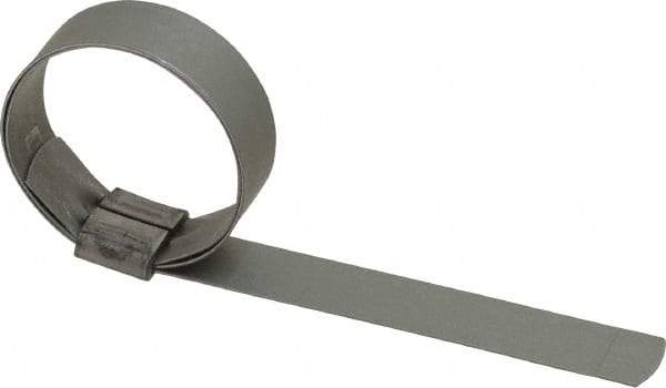 IDEAL TRIDON - 1-1/2" ID Galvanized Steel Preformed J-Type Clamp - 5/8" Wide, 0.03" Thick - Benchmark Tooling