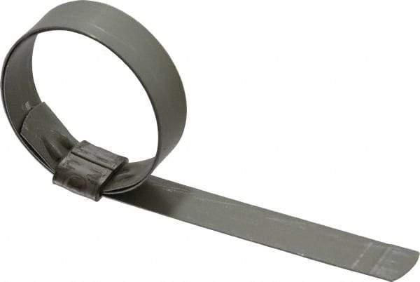 IDEAL TRIDON - 1-3/4" ID, Galvanized Steel Preformed J-Type Clamp - 5/8" Wide x 0.03" Thick - Benchmark Tooling