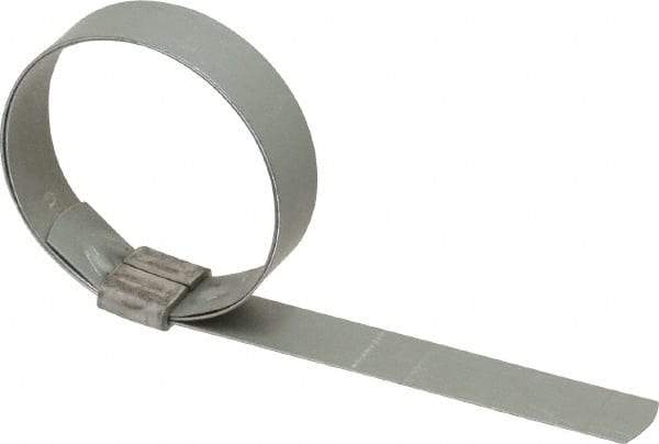 IDEAL TRIDON - 2" ID, Galvanized Steel Preformed J-Type Clamp - 5/8" Wide x 0.03" Thick - Benchmark Tooling