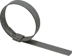 IDEAL TRIDON - 2-1/2" ID, Galvanized Steel Preformed J-Type Clamp - 5/8" Wide x 0.03" Thick - Benchmark Tooling